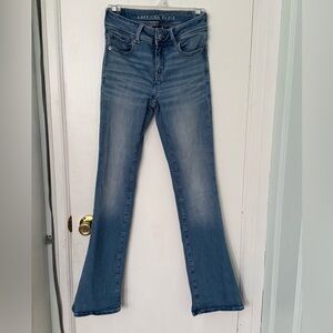 American Eagle Women's Next Level Low-Rise Kick Boot Jean